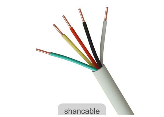 چین کابل برق عایق چند محور PVC رنگ کاپشن سفید رنگ برای برق تامین کننده