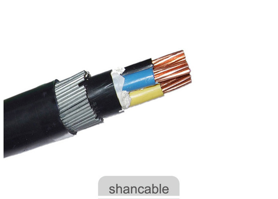 چین XLPE عایق بندی شده کابل برق CU / XLPE / SWA / PVC 0.6 / 1KV تامین کننده
