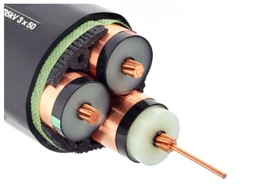 چین شانگهای شنگوا 1 X 240 Sqmm 33kV XLPE کابل عایق متوسط ولتاژ IEC 60502-2 کابل الکتریکی تامین کننده