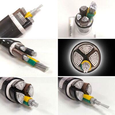 چین UV Resistant PVC Insulated Power Cable 0.6/1kV 4x35mm2 Aerial Overhead Outdoor Use تامین کننده