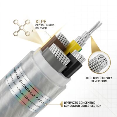 High Temperature XLPE Insulated PVC Sheathed Cable 0.6/1kV 4x16mm2 Power Station تامین کننده