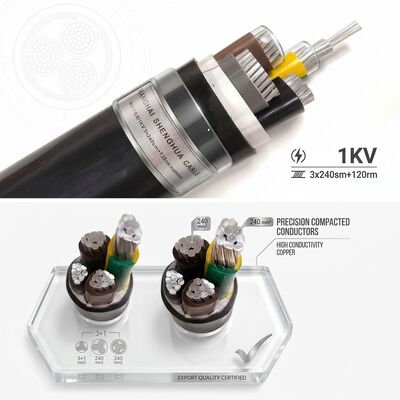 Factory Direct PVC Insulated Power Cable 0.6/1kV 4x70mm2 Copper Export Grade تامین کننده