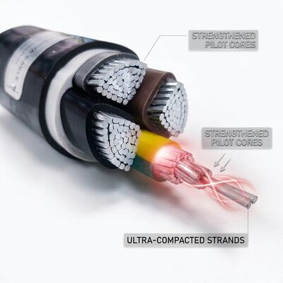 NYY 1x120mm2 PVC Insulated Single Core Cable 90C Power Station 0.6/1kV IEC60502 تامین کننده
