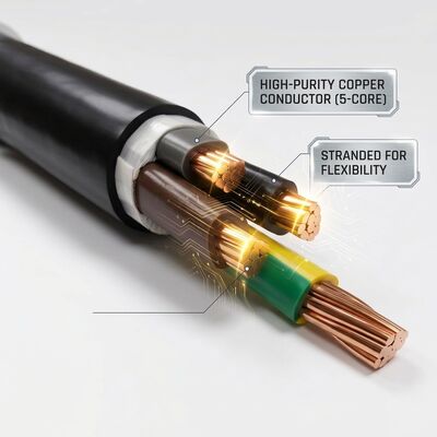 LSZH 3x2.5mm2 PVC Insulated Building Cable Low Smoke Zero Halogen Flame Retardant 450/750V تامین کننده