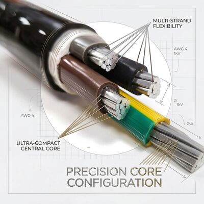 NYY 4x70mm2 Anti UV PVC Insulated Cable Direct Burial Sunlight Resistant 0.6/1kV IEC60502 تامین کننده