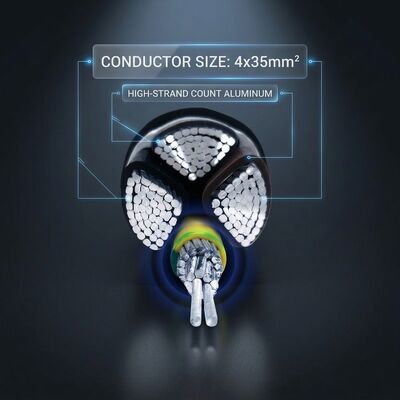 N2XCH 4x25mm2 LSZH PVC Insulated Cable Low Smoke Zero Halogen 0.6/1kV IEC60502 تامین کننده