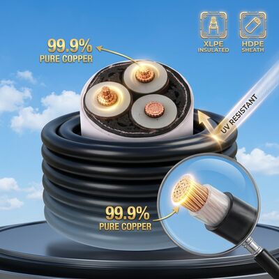 مقاومت UV XLPE کابل برق بالا 0.6/1kV تامین کننده