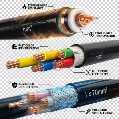 90 درجه درجه حرارت بالا XLPE کابل برق عایق 0.6/1kV مداوم تامین کننده