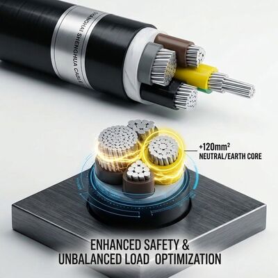 FR 4x35mm2 Flame Retardant PVC Insulated Power Cable IEC60332 0.6/1kV Copper Conductor